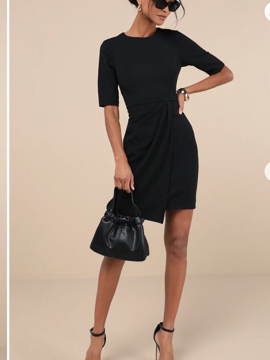 Lulus Dresses & Skirts - Westwood Black Half Sleeve Sheath Dress | XL | NWT